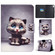 iPad 10th Gen 10.9 2022 Electric Pressed Colored Drawing Smart Leather Tablet Case - Cat