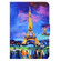 iPad 10th Gen 10.9 2022 Electric Pressed Colored Drawing Smart Leather Tablet Case - Eiffel Tower