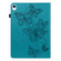 iPad 10th Gen 10.9 2022 Embossed Butterfly Leather Tablet Case - Blue