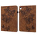 iPad 10th Gen 10.9 2022 Embossed Butterfly Leather Tablet Case - Brown