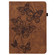 iPad 10th Gen 10.9 2022 Embossed Butterfly Leather Tablet Case - Brown