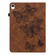 iPad 10th Gen 10.9 2022 Embossed Butterfly Leather Tablet Case - Brown