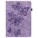 iPad 10th Gen 10.9 2022 Embossed Butterfly Leather Tablet Case - Purple