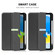 iPad 10th Gen 10.9 2022 ENKAY TPU Back Cover Smart Leather Stand Tablet Case with Pen Slot - Dark Blue