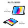 iPad 10th Gen 10.9 2022 ENKAY TPU Back Cover Smart Leather Stand Tablet Case with Pen Slot - Light Blue