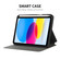 iPad 10th Gen 10.9 2022 ENKAY TPU Back Cover Smart Leather Tablet Case with Pen Slot & Holder - Black