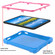 iPad 10th Gen 10.9 2022 EVA + PC Tablet Protective Case with 360 Rotating Bracket - Blue+Rose Red