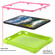iPad 10th Gen 10.9 2022 EVA + PC Tablet Protective Case with 360 Rotating Bracket - Grass Green+Rose Red