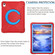 iPad 10th Gen 10.9 2022 EVA + PC Tablet Protective Case with 360 Rotating Bracket - Red+Blue