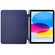 iPad 10th Gen 10.9 2022 Four-corner Airbag Shockproof Three-fold Tablet Leather Case - Dark Blue