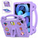 iPad 10th Gen 10.9 2022 Handle Kickstand Children EVA Shockproof Tablet Case - Light Purple
