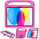 iPad 10th Gen 10.9 2022 Handle Portable EVA Shockproof Tablet Case - Rose Red