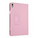 iPad 10th Gen 10.9 2022 Litchi Texture Leather Smart Tablet Case with Holder - Pink