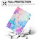 iPad 10th Gen 10.9 2022 Marble Litchi Leather Smart Tablet Case - Purple Blue