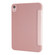 iPad 10th Gen 10.9 2022 Millet Texture PU + Silicone 3-folding Leather Tablet Case - Pink