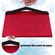 iPad 10th Gen 10.9 2022 Peacock Embossed Pattern Leather Tablet Case - Red
