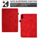 iPad 10th Gen 10.9 2022 Rhombus Embossed Leather Smart Tablet Case - Red