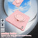 iPad 10th Gen 10.9 2022 Rotation Handle Holder Silicone Hybrid PC Tablet Case - Pink