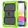 iPad 10th Gen 10.9 2022 Shockproof Silicone + PC Protective Tablet Case - Black + Yellow Green