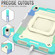 iPad 10th Gen 10.9 2022 Silicone + PC Bracelet Holder Tablet Case - Bright Green
