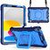 iPad 10th Gen 10.9 2022 Silicone + PC Bracelet Holder Tablet Case - Navy Blue + Blue