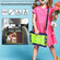 iPad 10th Gen 10.9 2022 Silicone + PC Bracelet Holder Tablet Case - Navy Blue + Yellow Green