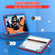 iPad 10th Gen 10.9 2022 Silicone + PC Shockproof Protective Tablet Case - Red+Blue