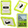 iPad 10th Gen 10.9 2022 Silicone Hybrid PC Shockproof Tablet Case with Shoulder Strap - Love Birds Green