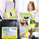 iPad 10th Gen 10.9 2022 Silicone Hybrid PC Shockproof Tablet Case with Shoulder Strap - Love Birds Green