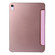iPad 10th Gen 10.9 2022 Silk Texture Three-fold Horizontal Flip Leather Tablet Case - Pink