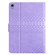 iPad 10th Gen 10.9 2022 Solid Color Crocodile Texture Leather Smart Tablet Case - Purple