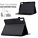 iPad 10th Gen 10.9 2022 Solid Color Fiber Texture Smart Tablet Leather Case - Black iPad 10th Gen 10.9 2022 Solid Color Fiber Texture Smart Tablet Leather Case - Black
