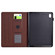 iPad 10th Gen 10.9 2022 Solid Color Fiber Texture Smart Tablet Leather Case - Brown