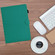 iPad 10th Gen 10.9 2022 Solid Color Fiber Texture Smart Tablet Leather Case - Lake Green
