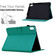 iPad 10th Gen 10.9 2022 Solid Color Fiber Texture Smart Tablet Leather Case - Lake Green