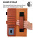 iPad 10th Gen 10.9 2022 Solid Color Small Metal Buckle Leather Smart Tablet Case - Brown