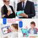 iPad 10th Gen 10.9 2022 Spider Texture Silicone Hybrid PC Tablet Case with Shoulder Strap - Mint Green + Rose Red
