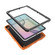 iPad 10th Gen 10.9 2022 Spider Turntable Handle Stress Relief Tablet Case - Orange Black