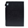 iPad 10th Gen 10.9 2022 Suede Cross Texture Magnetic Clasp Leather Tablet Case - Black