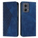 Motorola Edge 2024 Diamond Splicing Skin Feel Magnetic Leather Phone Case - Blue