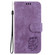 Motorola Edge 2024 Little Tiger Embossed Leather Phone Case - Purple