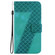 Motorola Edge 2024 Seven-shaped Embossed Leather Phone Case - Green