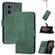 Motorola Edge 5G 2024 Cubic Skin Feel Flip Leather Phone Case - Green