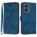 Motorola Edge 5G 2024 Line Pattern Skin Feel Leather Phone Case - Royal Blue