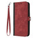 Motorola Edge 5G 2024 Side Buckle Double Fold Hand Strap Leather Phone Case - Red