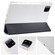 iPad Pro 11 2024 3-fold Clear TPU Smart Leather Tablet Case with Pen Slot - Black