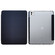 iPad Pro 11 2024 3-folding Electric Pressed Skin Texture Leather Tablet Case - Black