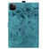 iPad Pro 11 2024 Cartoon Sakura Cat Embossed Smart Leather Tablet Case - Green