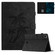 iPad Pro 11 2024 Coconut Tree Embossed Smart Leather Tablet Case - Black