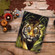 iPad Pro 11 2024 Colored Drawing Horizontal Flip Tablet Leather Case - Tiger